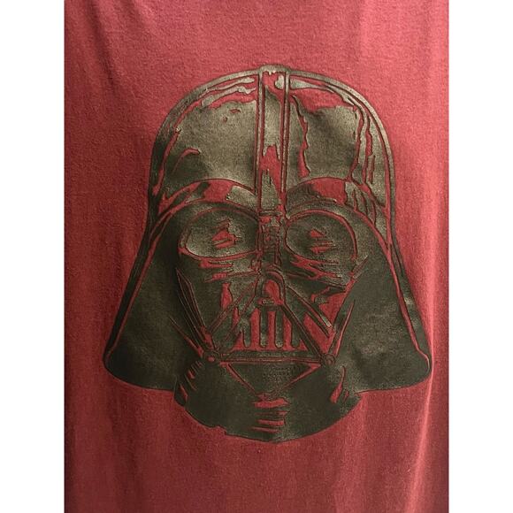 Star Wars Darth Vader Graphic T-Shirt XL Maroon Sithlord Darkside Tee Fifth Sun - Picture 4 of 8